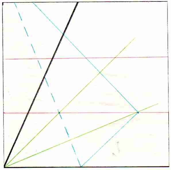 Patty paper angle trisected.