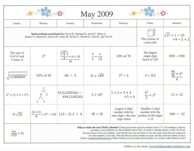 may-math-calendar