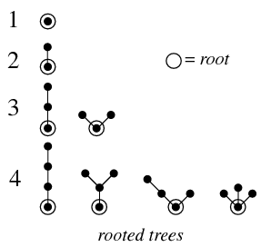 rooted trees
