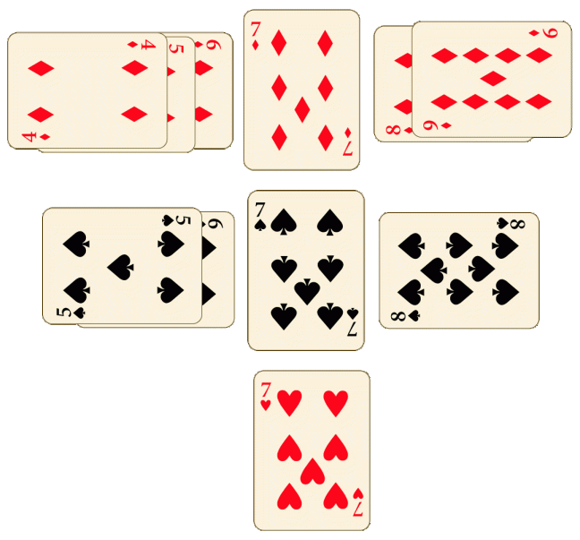 A Fan Tan game in progress.