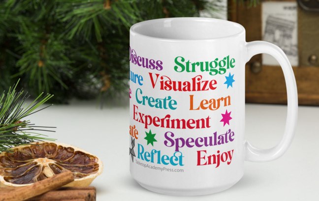 Active Learning Mug on table