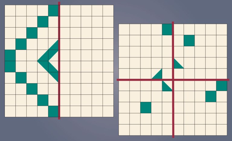 Math Game Monday: Symmetry Challenge – Denise Gaskins' Let's Play Math
