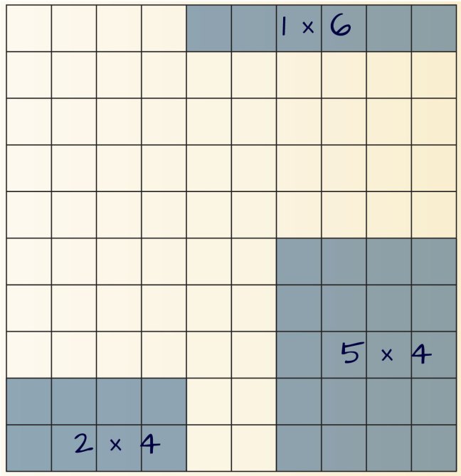 multiplication dice game in progress