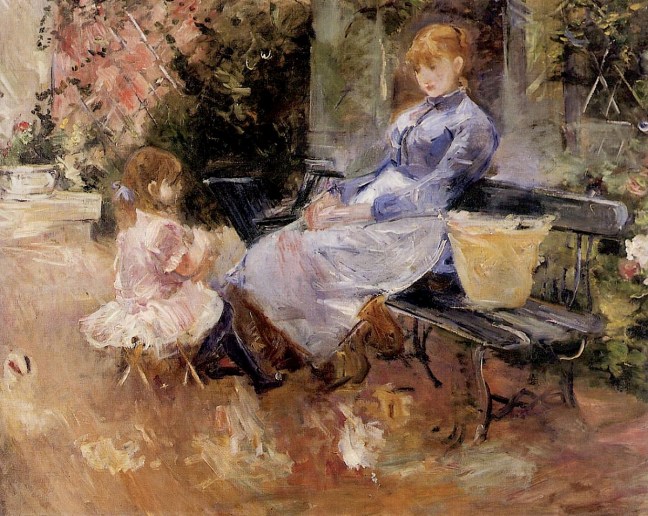 La Fable, painting by Berthe Morisot