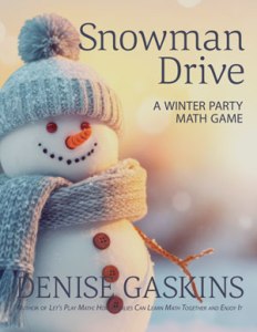 Snowman Drive math game book