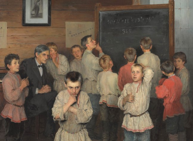 Painting by Nikolay Bogdanov-Belsky, public domain