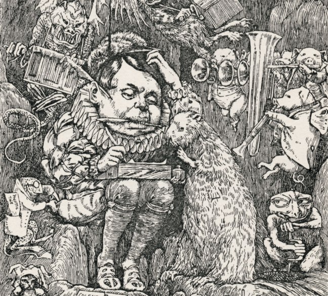 The Beaver's Lesson by Henry Holiday, illustration for The Hunting of the Snark by Lewis Carroll, public domain