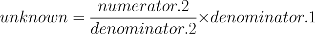 Solving a proportion equation