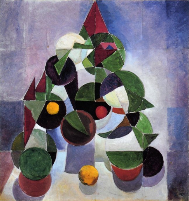“Composition I (still life)” by Theo van Doesburg, public domain