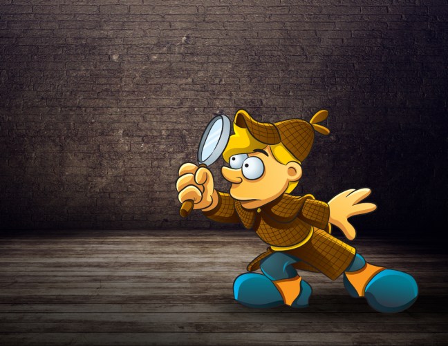 cartoon detective