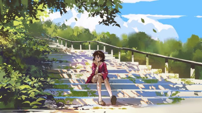 girl on a summer day