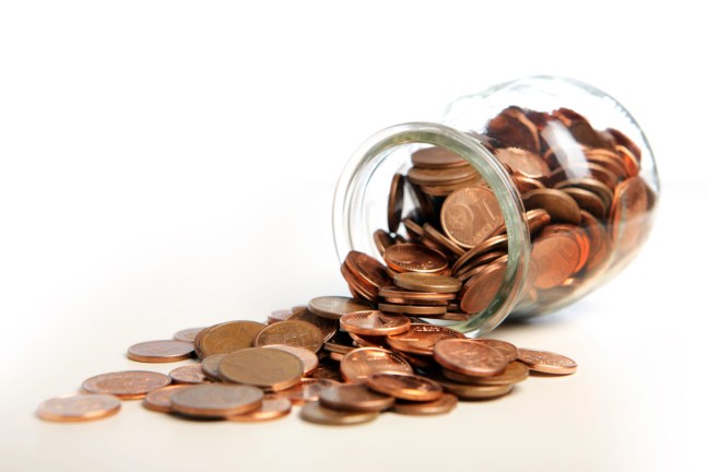 jar of coins