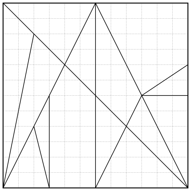ostomachion design on grid