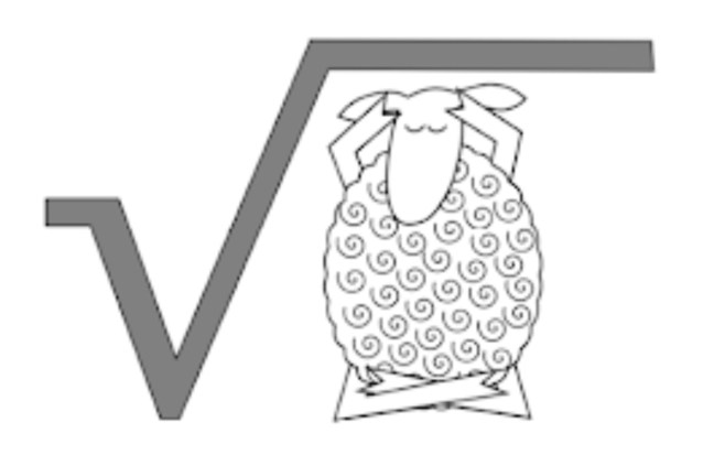 A radical maths sheep by David Butler
