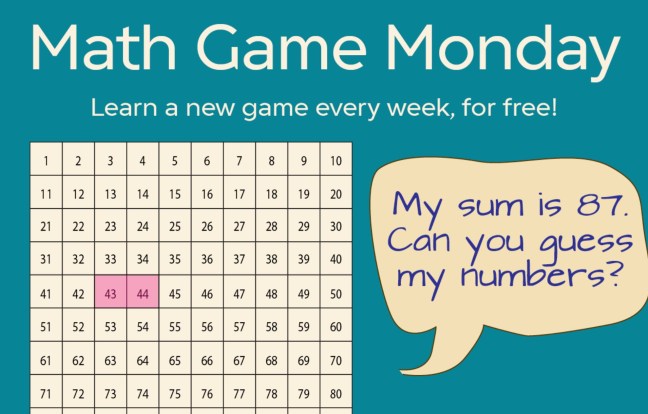 Learn a new game with Math Game Monday