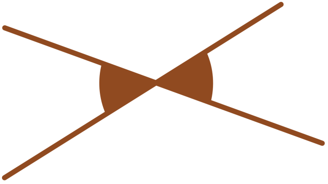 diagram of two intersecting lines