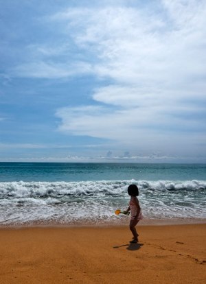 child-on-beach