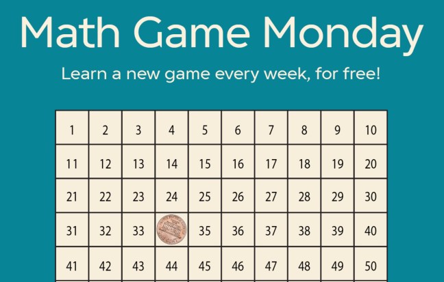 Learn a new game with Math Game Monday